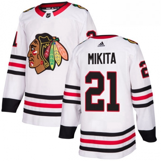 Mens Adidas Chicago Blackhawks 21 Stan Mikita Authentic White Away NHL Jersey Mens Adidas Chicago Blackhawks 21 Stan Mikita Authentic White Away NHL Jersey