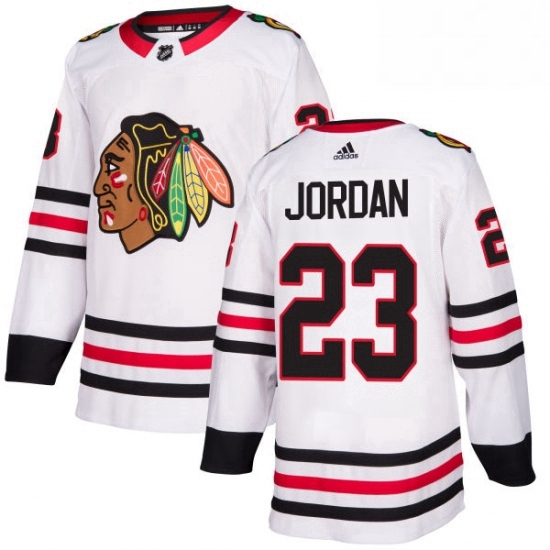 Mens Adidas Chicago Blackhawks 23 Michael Jordan Authentic White Away NHL Jersey Mens Adidas Chicago Blackhawks 23 Michael Jordan Authentic White Away NHL Jersey
