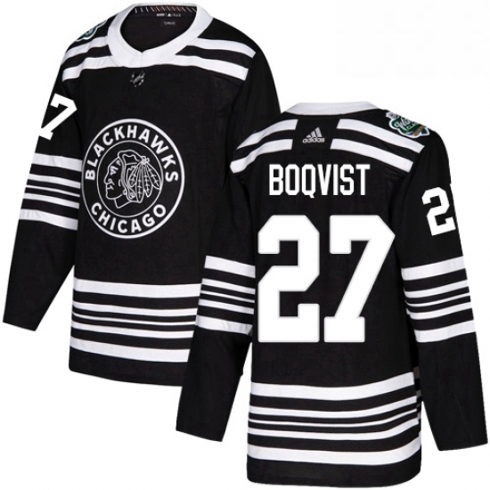 Mens Adidas Chicago Blackhawks 27 Adam Boqvist Authentic Black 2019 Winter Classic NHL Jersey Mens Adidas Chicago Blackhawks 27 Adam Boqvist Authentic Black 2019 Winter Classic NHL Jersey