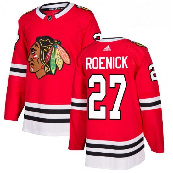 Mens Adidas Chicago Blackhawks 27 Jeremy Roenick Authentic Red Home NHL Jersey Mens Adidas Chicago Blackhawks 27 Jeremy Roenick Authentic Red Home NHL Jersey