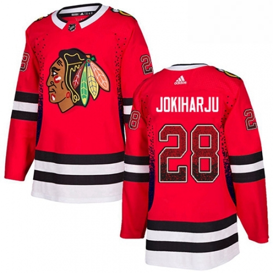 Mens Adidas Chicago Blackhawks 28 Henri Jokiharju Authentic Red Drift Fashion NHL Jersey Mens Adidas Chicago Blackhawks 28 Henri Jokiharju Authentic Red Drift Fashion NHL Jersey