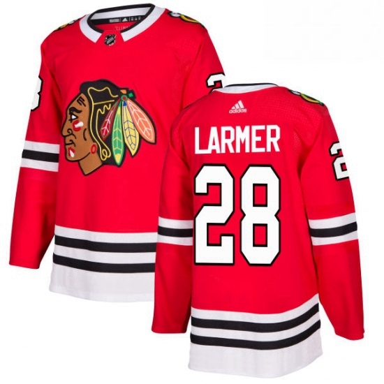 Mens Adidas Chicago Blackhawks 28 Steve Larmer Authentic Red Home NHL Jersey Mens Adidas Chicago Blackhawks 28 Steve Larmer Authentic Red Home NHL Jersey