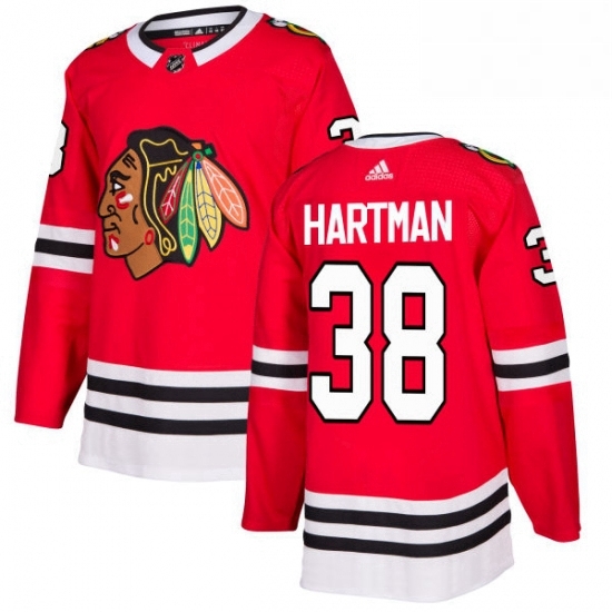 Mens Adidas Chicago Blackhawks 38 Ryan Hartman Premier Red Home NHL Jersey Mens Adidas Chicago Blackhawks 38 Ryan Hartman Premier Red Home NHL Jersey