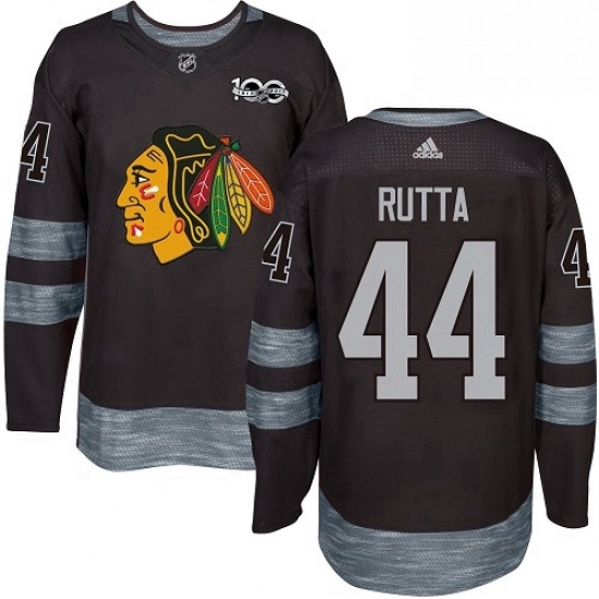 Mens Adidas Chicago Blackhawks 44 Jan Rutta Authentic Black 1917 2017 100th Anniversary NHL Jersey Mens Adidas Chicago Blackhawks 44 Jan Rutta Authentic Black 1917 2017 100th Anniversary NHL Jersey