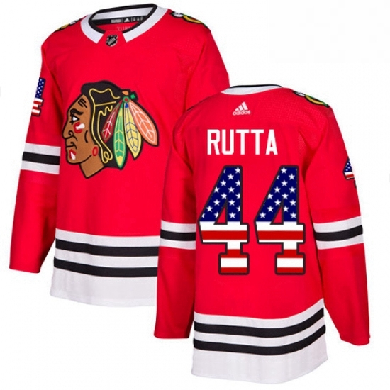 Mens Adidas Chicago Blackhawks 44 Jan Rutta Authentic Red USA Flag Fashion NHL Jersey Mens Adidas Chicago Blackhawks 44 Jan Rutta Authentic Red USA Flag Fashion NHL Jersey