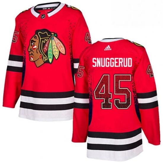 Mens Adidas Chicago Blackhawks 45 Luc Snuggerud Authentic Red Drift Fashion NHL Jersey Mens Adidas Chicago Blackhawks 45 Luc Snuggerud Authentic Red Drift Fashion NHL Jersey