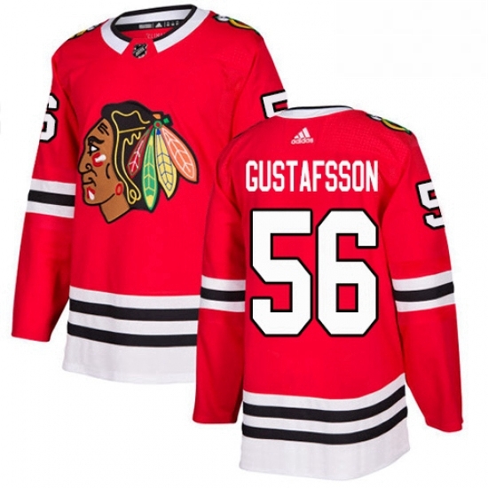 Mens Adidas Chicago Blackhawks 56 Erik Gustafsson Premier Red Home NHL Jersey Mens Adidas Chicago Blackhawks 56 Erik Gustafsson Premier Red Home NHL Jersey