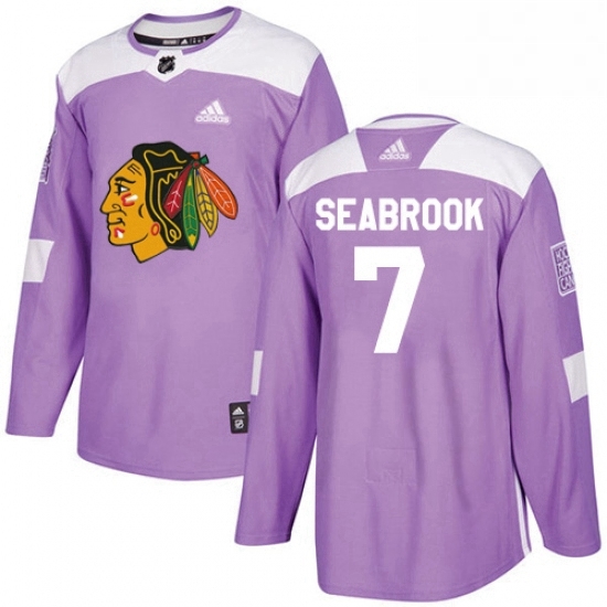 Mens Adidas Chicago Blackhawks 7 Brent Seabrook Authentic Purple Fights Cancer Practice NHL Jersey Mens Adidas Chicago Blackhawks 7 Brent Seabrook Authentic Purple Fights Cancer Practice NHL Jersey
