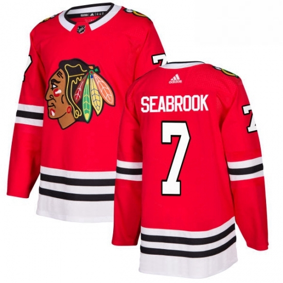 Mens Adidas Chicago Blackhawks 7 Brent Seabrook Authentic Red Home NHL Jersey Mens Adidas Chicago Blackhawks 7 Brent Seabrook Authentic Red Home NHL Jersey