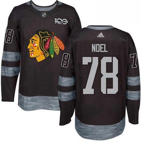 Mens Adidas Chicago Blackhawks 78 Nathan Noel Authentic Black 1917 2017 100th Anniversary NHL Jersey Mens Adidas Chicago Blackhawks 78 Nathan Noel Authentic Black 1917 2017 100th Anniversary NHL Jersey
