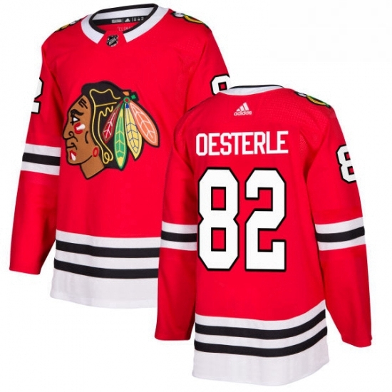 Mens Adidas Chicago Blackhawks 82 Jordan Oesterle Premier Red Home NHL Jersey Mens Adidas Chicago Blackhawks 82 Jordan Oesterle Premier Red Home NHL Jersey