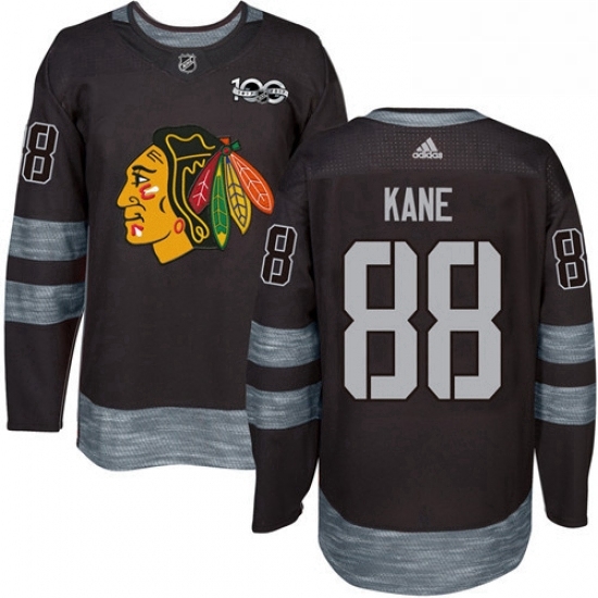 Mens Adidas Chicago Blackhawks 88 Patrick Kane Authentic Black 1917 2017 100th Anniversary NHL Jersey Mens Adidas Chicago Blackhawks 88 Patrick Kane Authentic Black 1917 2017 100th Anniversary NHL Jersey