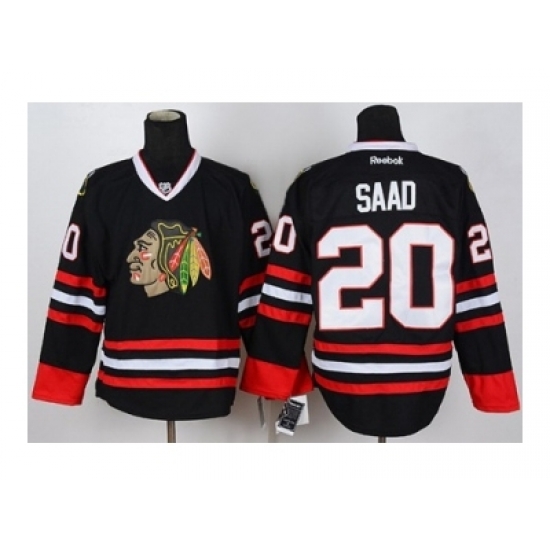 NHL Jerseys Chicago Blackhawks #20 Saad black NHL Jerseys Chicago Blackhawks #20 Saad black