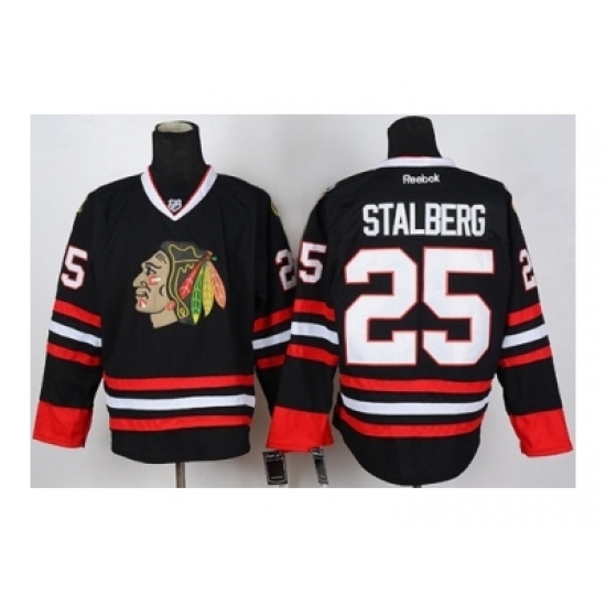 NHL Jerseys Chicago Blackhawks #25 Stalberg black NHL Jerseys Chicago Blackhawks #25 Stalberg black