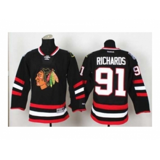 NHL Jerseys Chicago Blackhawks #91 Richards black NHL Jerseys Chicago Blackhawks #91 Richards black