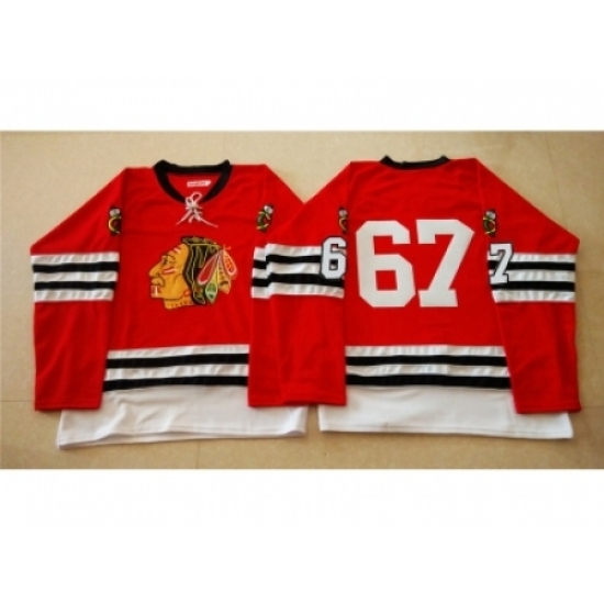 NHL Mitchell And Ness 1960-61 Chicago Blackhawks #67 Noname red Throwback jerseys NHL Mitchell And Ness 1960-61 Chicago Blackhawks #67 Noname red Throwback jerseys