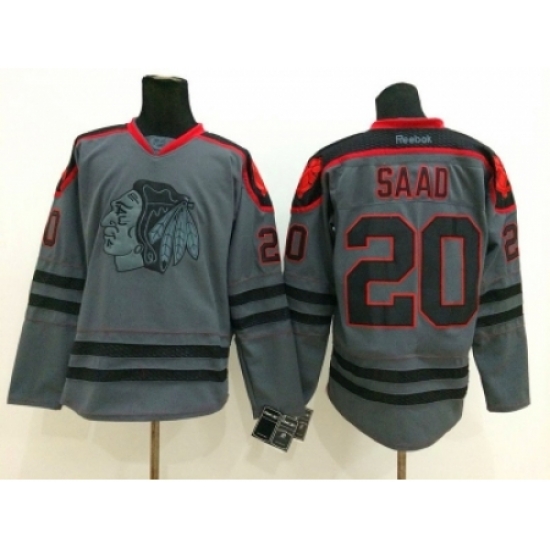 NHL chicago blackhawks #20 Brandon Saad Charcoal Cross Check Jerseys NHL chicago blackhawks #20 Brandon Saad Charcoal Cross Check Jerseys