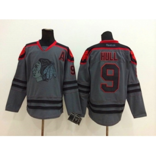 NHL chicago blackhawks #9 Bobby Hull Charcoal Cross Check Jerseys NHL chicago blackhawks #9 Bobby Hull Charcoal Cross Check Jerseys