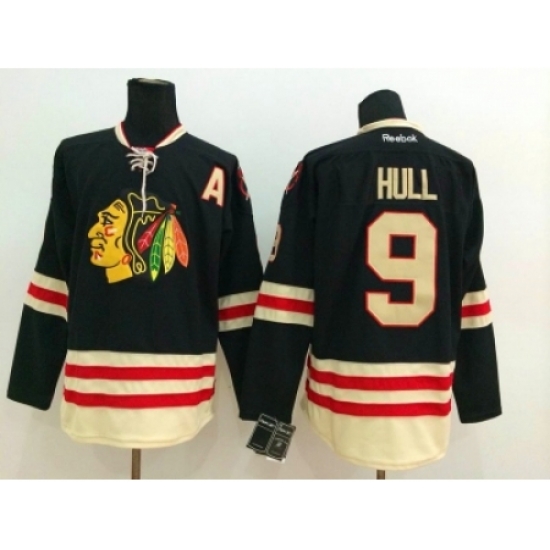 NHL chicago blackhawks #9 Bobby Hull black jerseys(2015 new classic) NHL chicago blackhawks #9 Bobby Hull black jerseys(2015 new classic)