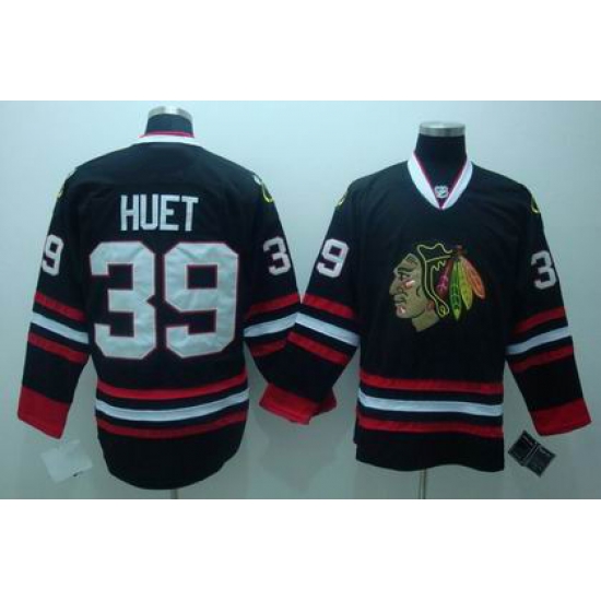 RBK Chicago Blackhawks #39 HUET jersey black RBK Chicago Blackhawks #39 HUET jersey black