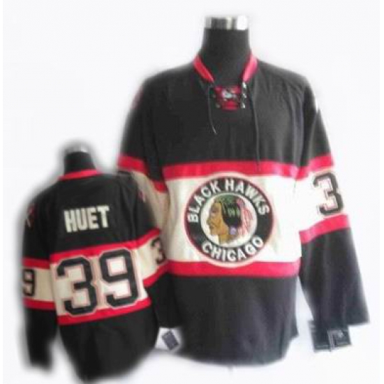 RBK Chicago Blackhawks New Third jersey #39 HUET black RBK Chicago Blackhawks New Third jersey #39 HUET black