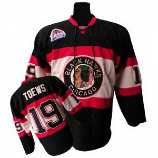 RBK L Chicago Blackhawks #19 TOEWS WINTER CLASSIC Black RBK L Chicago Blackhawks #19 TOEWS WINTER CLASSIC Black