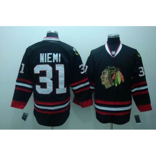 chicago blackhawks #31 antti niemi black jersey chicago blackhawks #31 antti niemi black jersey