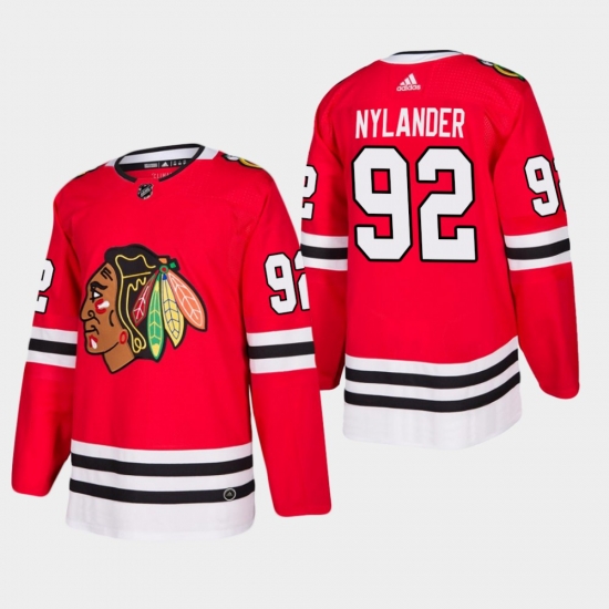 men blackhawks alexander nylander 2019 20 season home jersey red men blackhawks alexander nylander 2019 20 season home jersey red