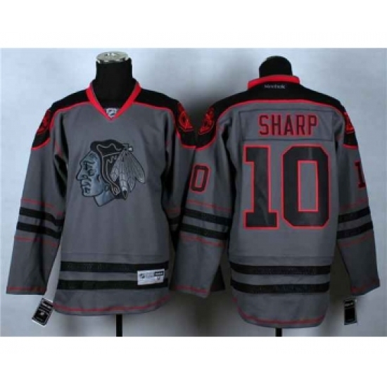 nhl jerseys chicago blackhawks #10 sharp grey nhl jerseys chicago blackhawks #10 sharp grey