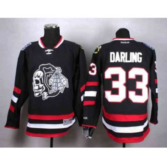 nhl jerseys chicago blackhawks #33 darling black-1[2014 Stadium Series][the skeleton head][darling]