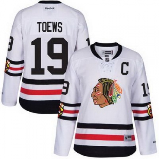 Blackhawks #19 Jonathan Toews White 2017 Winter Classic Womens Stitched NHL Jersey Blackhawks #19 Jonathan Toews White 2017 Winter Classic Womens Stitched NHL Jersey