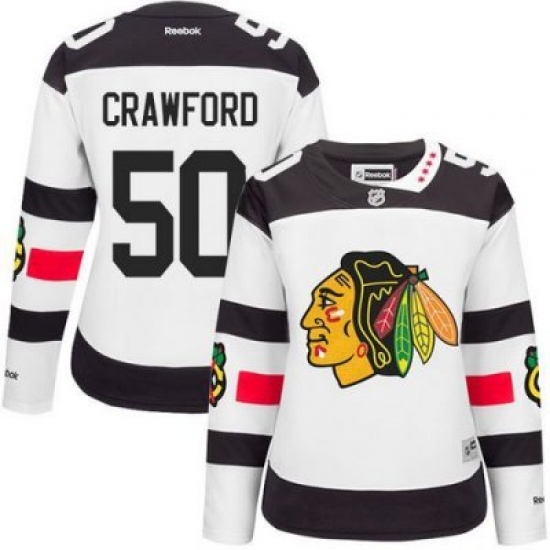 Blackhawks #50 Corey Crawford White 2016 Stadium Series Womens Stitched NHL Jersey Blackhawks #50 Corey Crawford White 2016 Stadium Series Womens Stitched NHL Jersey