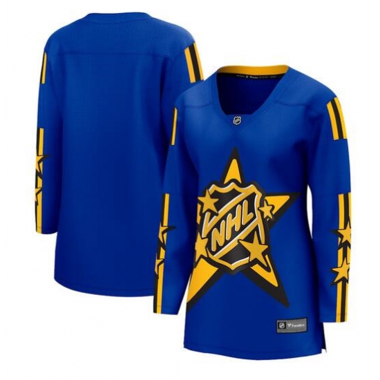 Women All Star Game 2024 Blue Breakaway Stitched Hockey Jersey Women All Star Game 2024 Blue Breakaway Stitched Hockey Jersey