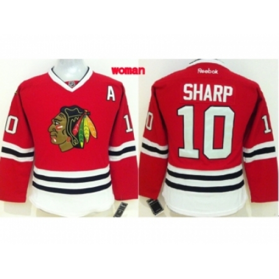 Women NHL Chicago Blackhawks 10 Patrick Sharp red Jersey Women NHL Chicago Blackhawks 10 Patrick Sharp red Jersey