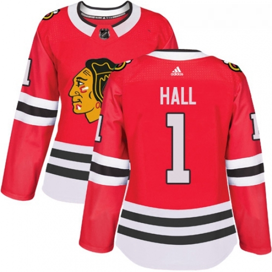 Womens Adidas Chicago Blackhawks 1 Glenn Hall Authentic Red Home NHL Jersey Womens Adidas Chicago Blackhawks 1 Glenn Hall Authentic Red Home NHL Jersey