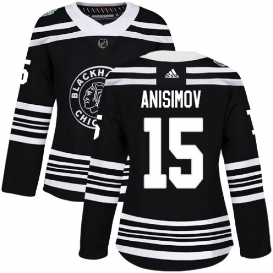 Womens Adidas Chicago Blackhawks 15 Artem Anisimov Authentic Black 2019 Winter Classic NHL Jersey Womens Adidas Chicago Blackhawks 15 Artem Anisimov Authentic Black 2019 Winter Classic NHL Jersey