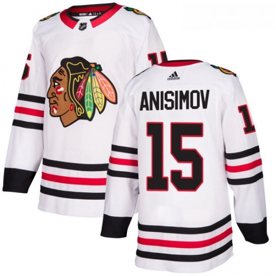 Womens Adidas Chicago Blackhawks 15 Artem Anisimov Authentic White Away NHL Jersey Womens Adidas Chicago Blackhawks 15 Artem Anisimov Authentic White Away NHL Jersey