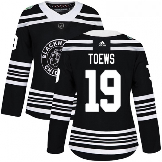 Womens Adidas Chicago Blackhawks 19 Jonathan Toews Authentic Black 2019 Winter Classic NHL Jersey Womens Adidas Chicago Blackhawks 19 Jonathan Toews Authentic Black 2019 Winter Classic NHL Jersey