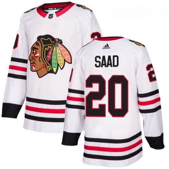 Womens Adidas Chicago Blackhawks 20 Brandon Saad Authentic White Away NHL Jersey Womens Adidas Chicago Blackhawks 20 Brandon Saad Authentic White Away NHL Jersey