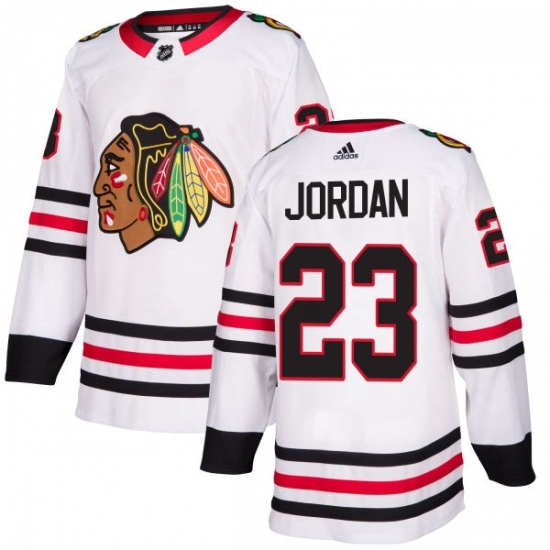 Womens Adidas Chicago Blackhawks 23 Michael Jordan Authentic White Away NHL Jersey Womens Adidas Chicago Blackhawks 23 Michael Jordan Authentic White Away NHL Jersey