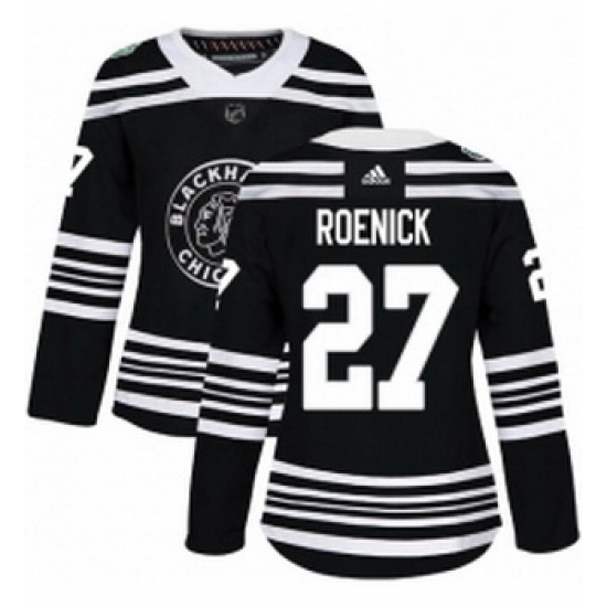 Womens Adidas Chicago Blackhawks 27 Jeremy Roenick Authentic Black 2019 Winter Classic NHL Jersey Womens Adidas Chicago Blackhawks 27 Jeremy Roenick Authentic Black 2019 Winter Classic NHL Jersey