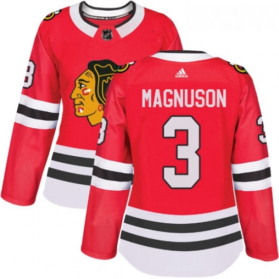 Womens Adidas Chicago Blackhawks 3 Keith Magnuson Authentic Red Home NHL Jersey Womens Adidas Chicago Blackhawks 3 Keith Magnuson Authentic Red Home NHL Jersey