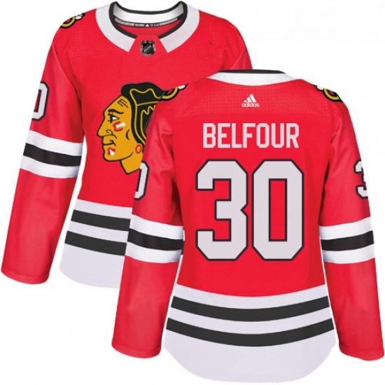 Womens Adidas Chicago Blackhawks 30 ED Belfour Authentic Red Home NHL Jersey Womens Adidas Chicago Blackhawks 30 ED Belfour Authentic Red Home NHL Jersey