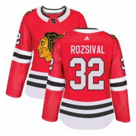 Womens Adidas Chicago Blackhawks 32 Michal Rozsival Authentic Red Home NHL Jersey Womens Adidas Chicago Blackhawks 32 Michal Rozsival Authentic Red Home NHL Jersey