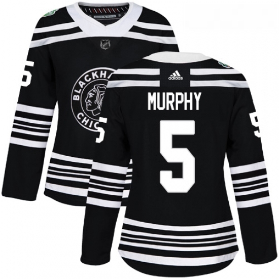 Womens Adidas Chicago Blackhawks 5 Connor Murphy Authentic Black 2019 Winter Classic NHL Jersey Womens Adidas Chicago Blackhawks 5 Connor Murphy Authentic Black 2019 Winter Classic NHL Jersey