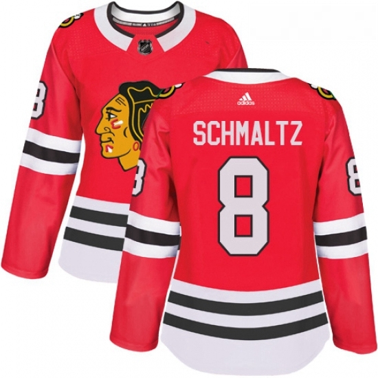 Womens Adidas Chicago Blackhawks 8 Nick Schmaltz Authentic Red Home NHL Jersey Womens Adidas Chicago Blackhawks 8 Nick Schmaltz Authentic Red Home NHL Jersey