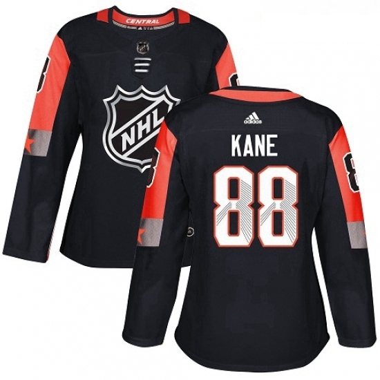 Womens Adidas Chicago Blackhawks 88 Patrick Kane Authentic Black 2018 All Star Central Division NHL Jersey Womens Adidas Chicago Blackhawks 88 Patrick Kane Authentic Black 2018 All Star Central Division NHL Jersey