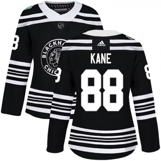 Womens Adidas Chicago Blackhawks 88 Patrick Kane Authentic Black 2019 Winter Classic NHL Jersey Womens Adidas Chicago Blackhawks 88 Patrick Kane Authentic Black 2019 Winter Classic NHL Jersey