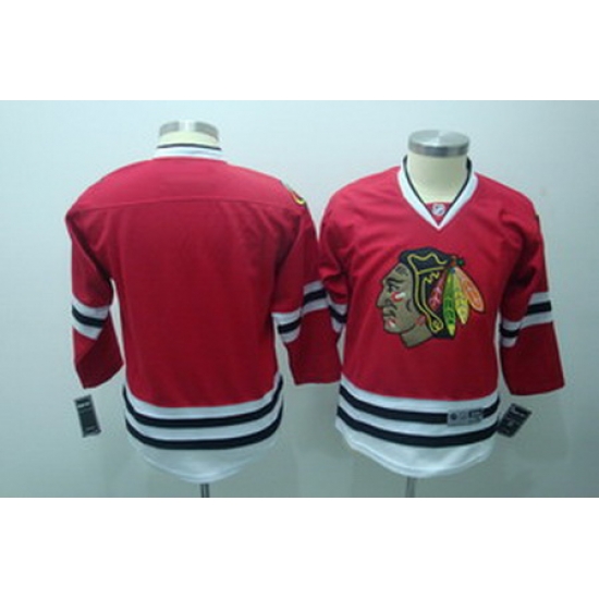 Chicago Blackhawks blank red Youth jerseys