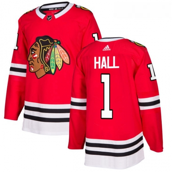 Youth Adidas Chicago Blackhawks 1 Glenn Hall Authentic Red Home NHL Jersey Youth Adidas Chicago Blackhawks 1 Glenn Hall Authentic Red Home NHL Jersey